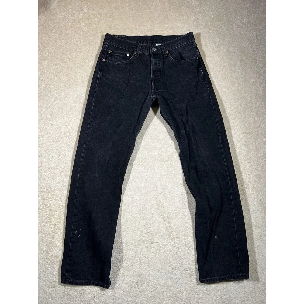 Vintage 90s Y2K Levi's 501xx Size 32x32 Black Grunge Skater Cotton EUC